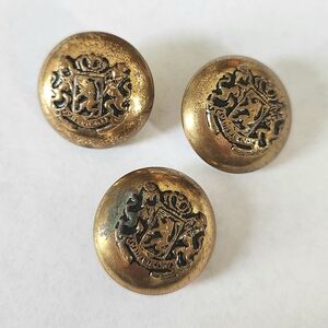 Vintage Military Gold Buttons